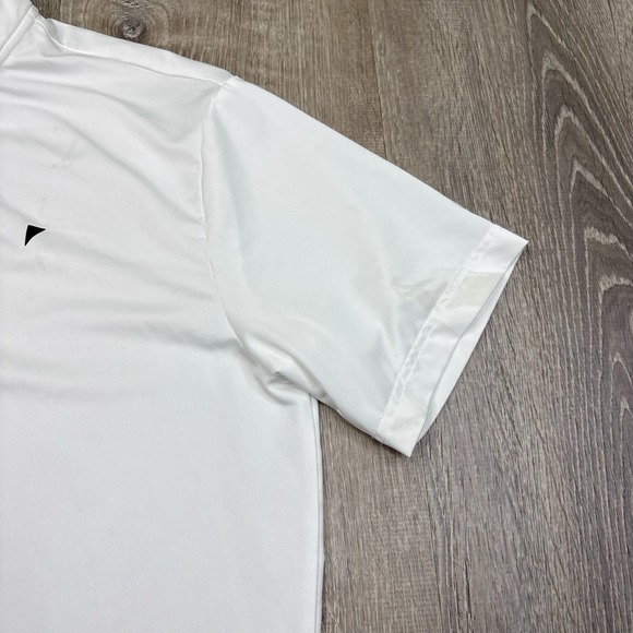 Primo Golf Polo Shirt Blade Collar Henley Performance White Short Sleeve Men's M - Picture 7 of 15